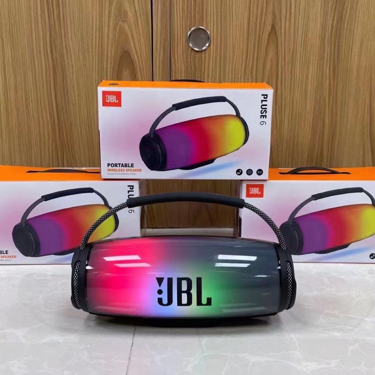 2023 new J-B-L pluse6 portable outdoor subwoofer LED colorful lights music pulse bt speakers