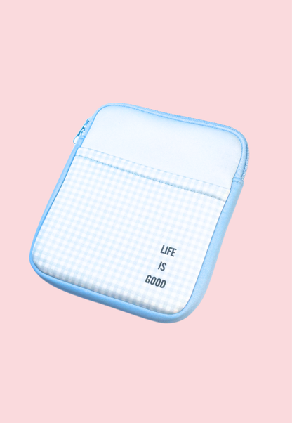 The Blue Gingham | E-Reader Sleeve