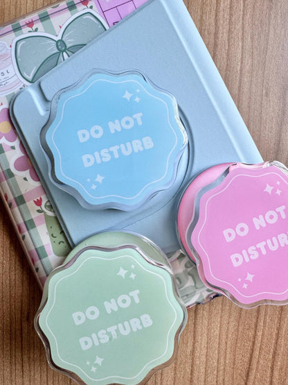 Do Not Disturb Kindle Grip: Pink Blue Mint Green Magsafe Phone Kobo Grip