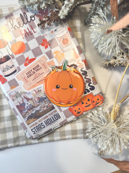 Pumpkin Kindle MagSafe Grip – Bookish Magnetic Phone Kobo Grip | Adhesive Magsafe Ring Included | Kindle Accessories