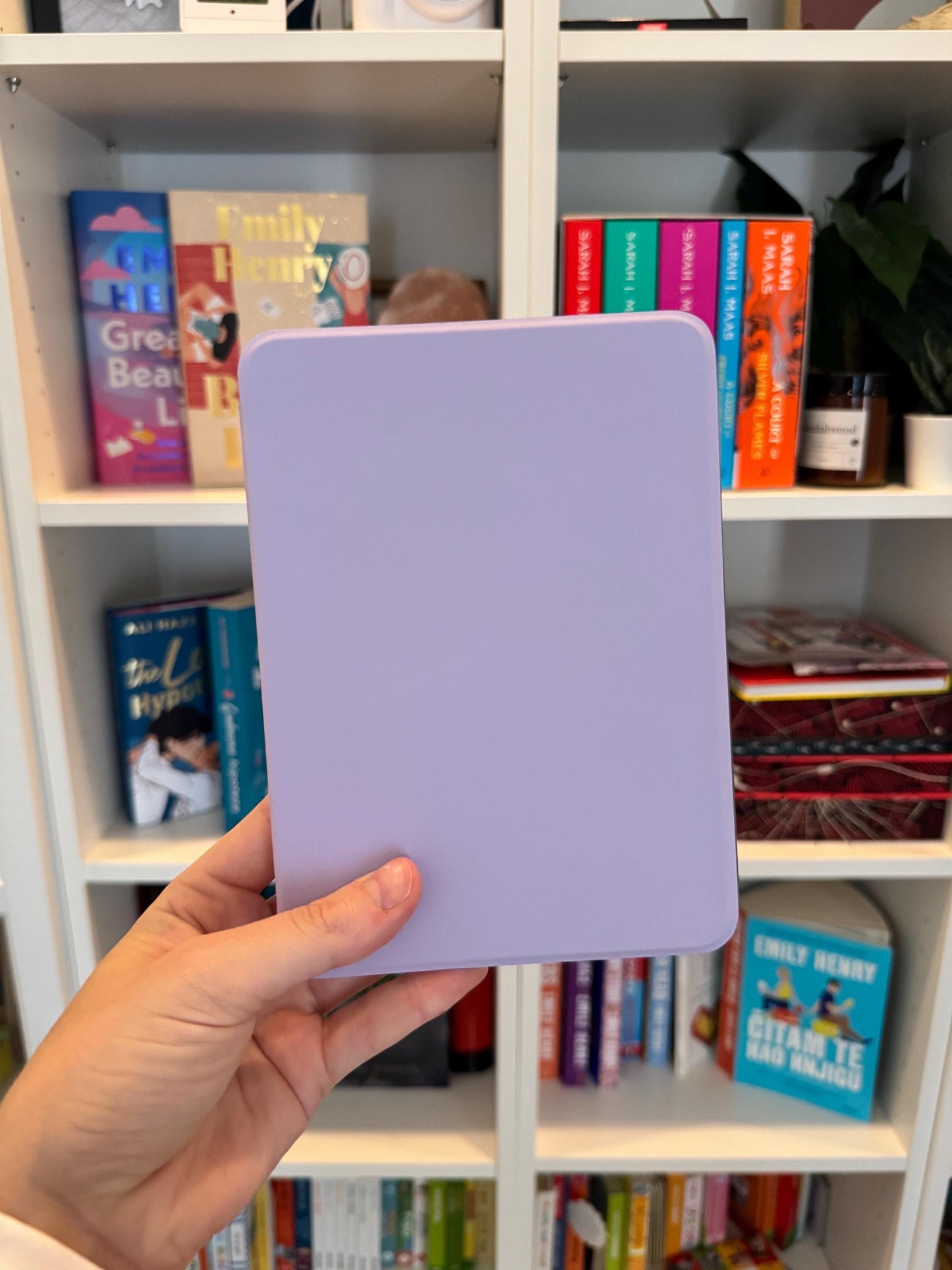 Purple Magnetic Kindle Case: Detachable Flip Cover + 2 Free Kindle Inserts (you choose which ones)