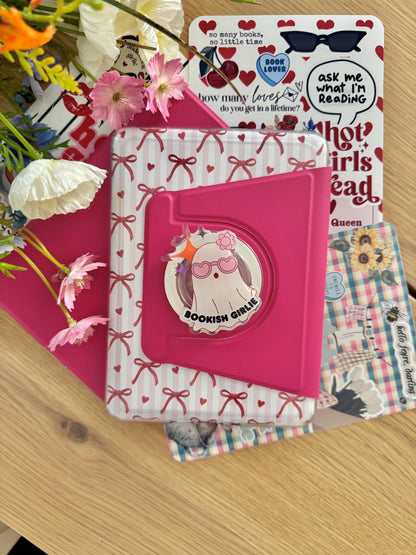 Pink Magnetic Detachable Kindle Case: Colorsoft Basic Paperwhite + 2 Free Inserts