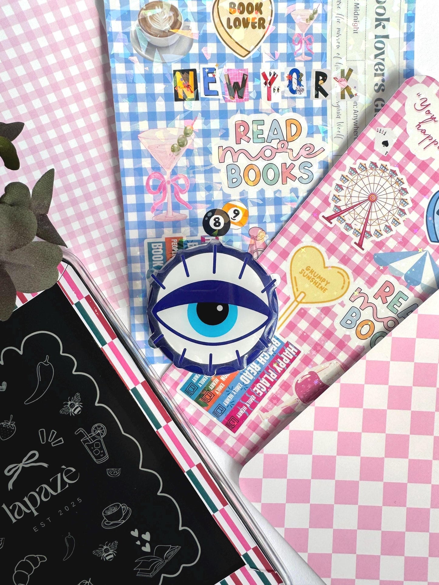 Evil Eye Kindle MagSafe Grip – Bookish Magnetic Phone Kobo Grip | Adhesive Magsafe Ring Included | Kindle Accessories