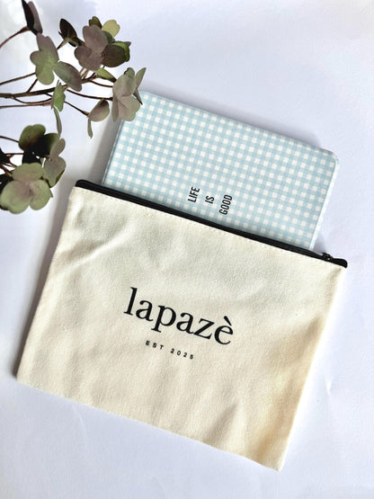 Blue Gingham Kindle Kobo Case with Hand Strap | PU Leather E-Reader Cover | Fits Kindle Paperwhite, Basic & Kobo
