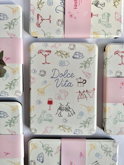 Dolce Vita Kindle Kobo Case with Hand Strap | PU Leather E-Reader Cover | Fits Kindle Paperwhite, Basic & Kobo