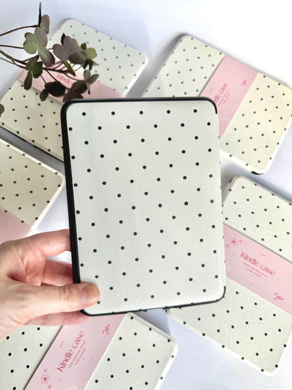 Dots Kindle Kobo Case with Hand Strap | PU Leather E-Reader Cover | Fits Kindle Paperwhite, Basic & Kobo