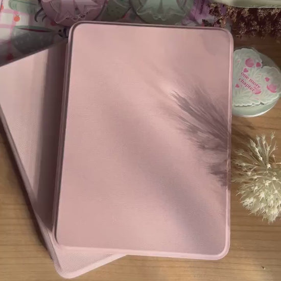 Baby Pink Magnetic Detachable Flip Case for Kindle & Kobo + 2 Free Inserts Included
