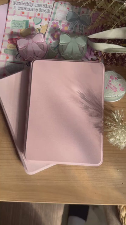 Baby Pink Magnetic Detachable Flip Case for Kindle & Kobo + 2 Free Inserts Included